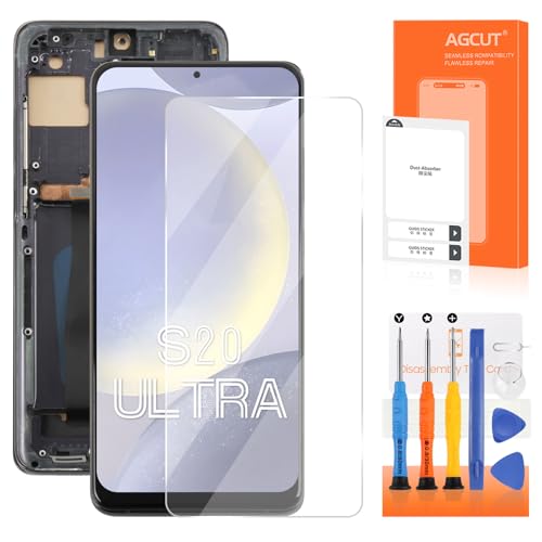 Écran LCD pour Samsung S20 Ultra 5G noir Incell avec outils de réparation d'affichage