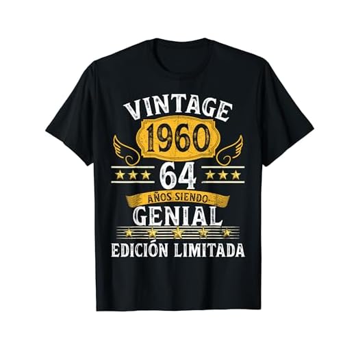 64 Cumpleaños 64 años hombre mujer retro vintage 1960 regalo Camiseta