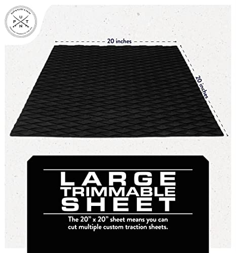 Punt Surf Non Slip Traction Mat & Surfboard Traction Pad - Versatile Mats For Paddle Board, Kayak, Surfboard, Skimboard, Sup - Premium & Strong 3M Adhesive #TOP3