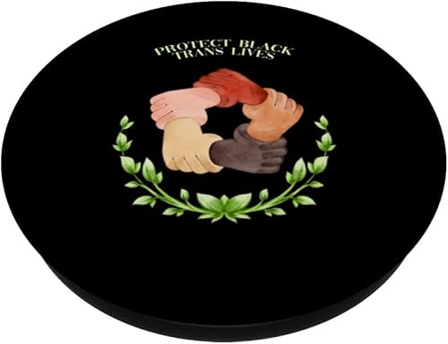 Miniatura 2 de Protect Black Trans Lives LGBTQ Human Rights Pride Freedom PopSockets Standard PopGrip