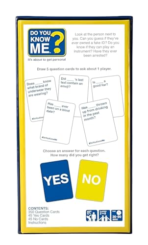 Image of Do You Know Me? Adult Party Game | Fun & Hilarious Card Game for Friends, Couples & Groups | Perfect for Game Nights & Parties (17+ Years)