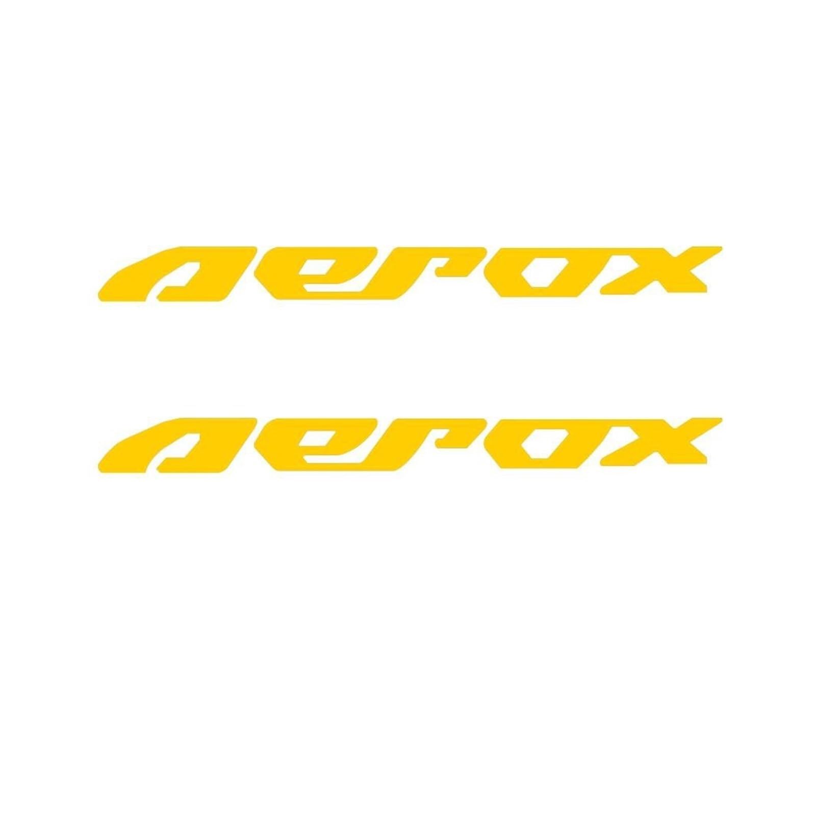 for Aerox Stickers Aerox50 Aerox125 Aerox155 125 155 Motorcycle Fluorescence/Reflective Sticker Waterproof Decal(Gold,2cm*16cm)