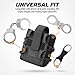 Woltechz Handcuff Holder with MOLLE Clip, Quick Release Handcuff Holster for Duty Belt or Vest, Police Tactical Gear Pouch Fits ASP, Hinged, Chain & Folding Rigid Handcuffs (1 Pockets Design)