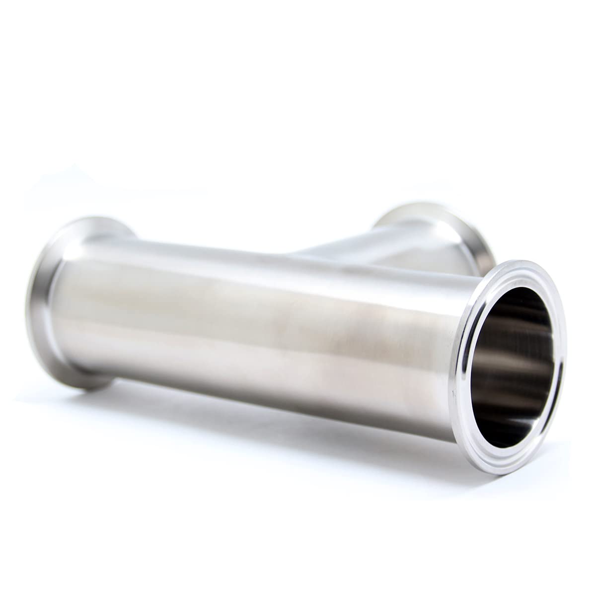 QiiMii Clamp Tee 3 Way Stainless Steel 304 Fits 1.5 Inch Tri Clamp, 38mm Pipe OD Sanitary Fittings Schlauchverbinder (1.5 Inch - View #2