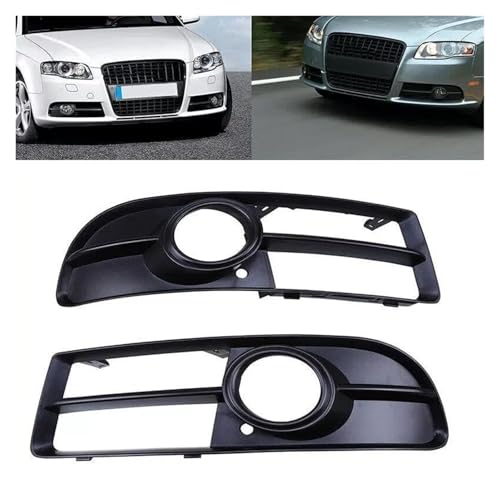 Grilles avant calandre antibrouillard avec fixations clipsables Audi A4 B7 S-Line