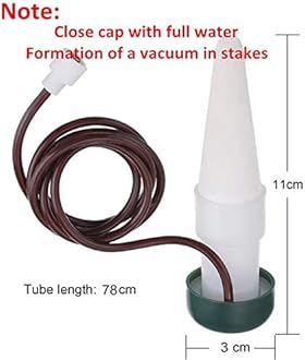 HESTYA 8 Pack Plant Self Watering Stakes Insert Automatic Watering Devices Self Watering Spikes Indoor Outdoor Plant Watering for Vacation