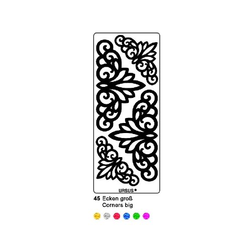 5 x Ludwig Bähr Hologramm-Kreativsticker 10x23cm Motiv 45 VE=1 Stück r