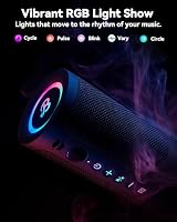 BassBloom Roar 3 Portable Bluetooth Speaker,20W Powerful Sound with JIKE Bass,IPX6 Waterproof,24H Playtime,Bluetooth 5.4,RGB Lights,Wireless TWS Pairing,Outdoor for Camping and Beach (Blue) — image 8