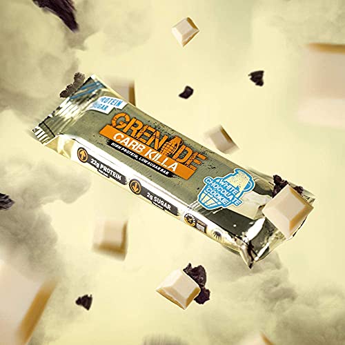 Grenade Carb Killa High Protein And Low Sugar Candy Bar, 12 X 60 G - White Chocolate Cookie #TOP2