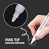 Yedtreg White Chalk Pen, 6 Pack Liquid Chalk Pens for Blackboards, Window, Glass, Chalkboard, Fine Tip Dry Erase Chalk Markers (White) #2