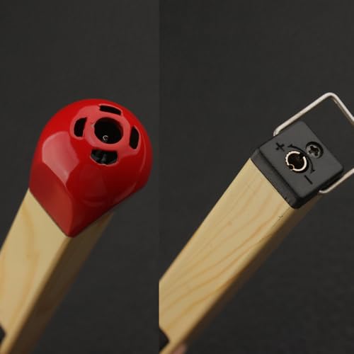 Encendedor Match Stick recargable con llama ajustable miniatura 3