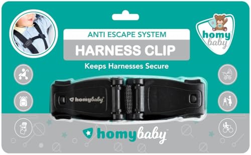 HOMYBABY Anti-Escape Harness Clip Adjustable Chest Buckle - Prevent Children Taking Their Arms Out of The Straps - Harness Chest Clip (Standard 1pcs)