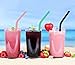 Senneny Set of 12 Silicone Drinking Straws for 30oz and 20oz - Reusable Silicone Straws BPA Free Extra Long with Cleaning Brushes- 6 Straight + 6 Bent- 6mm diameter