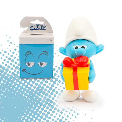 Giochi Preziosi I Puffi - Scatole Contenenti Un Personaggio A Sorpresa Tra Burlone, Quattrocchi E Forzuto Da 7,5 Cm Con Movimento, Per Bambini A Partire Dai 3 Anni - 2