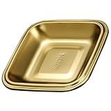 Assiettes de service carrées - fabriquées en acier inoxydable, la plaque en acier inoxydable est sûre et pratique à utiliser, plaque de barbecue en acier inoxydable