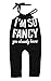 Newborn Baby Girls One-pieces Infant "I am so fancy" Printed Clothes Outfits (0-6 months)