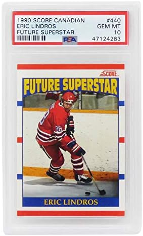 Eric Lindros 1990 Score Canadian Future Superstar Hockey #440 RC Rookie Card - PSA 10 GEM MINT