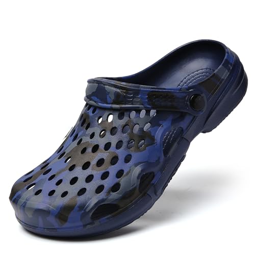 Image of SECHRITE Clogs for Men Garden Shoes Water Sandals Mens Mules and Clogs Shower Slippers Waterproof Summer Slides