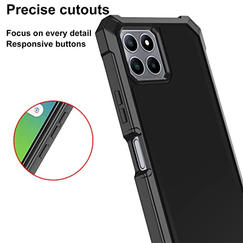 Ailiber Phone Case For Boost Mobile Celero 5G Plus, Celero 5G Plus Case With Screen Protector Tempered Glass, 2 Layer Structure Protection, Shockproof Corner Bumper Phone Cover For Celero 5G+-Black #TOP4