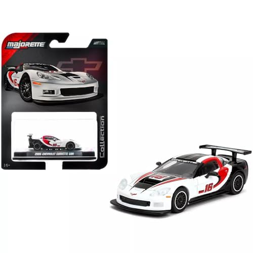 Modelo a escala 1:64 Chevy Corvette C6R Majorette miniatura 1