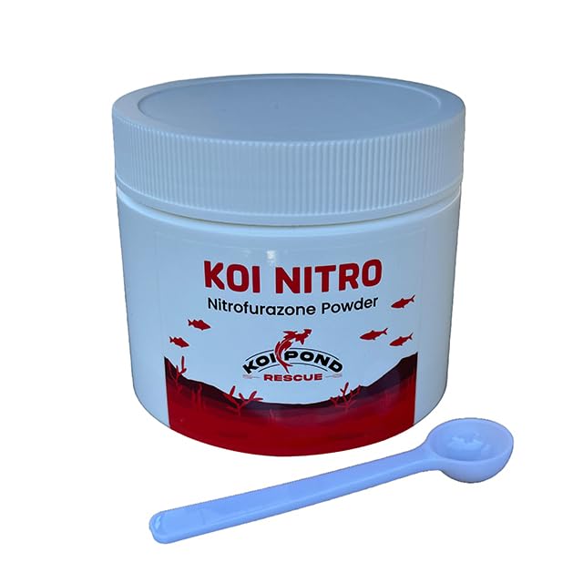 Image of KOI Nitro (10 Grams) Nitrofurazone Powder, Effective Fish Treatment for Bacterial Infections in Koi and Ornamental Fish