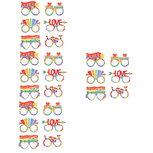 Zerodeko Gafas Decorativas De Fiesta Diseño Para Eventos De Accesorios Para Fotografía Y Celebraciones Gafas De Cartón Resistentes Y Divertidas Para Reuniones Y 6 Piezas X 4