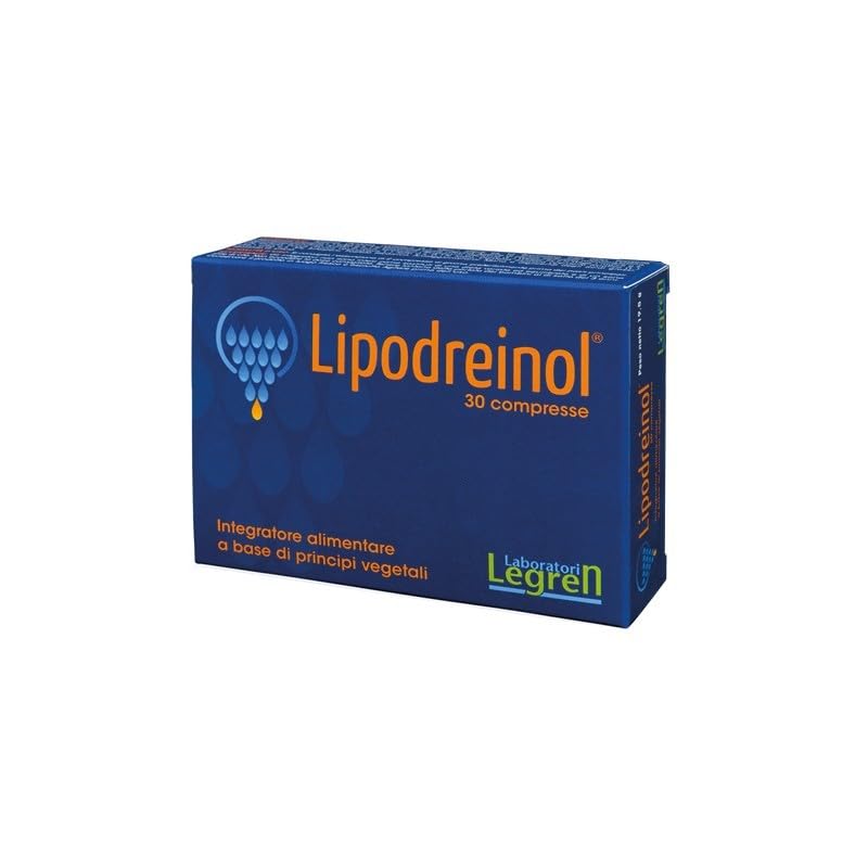 3 confezioni di LIPODREINOL 30 compresse - Integratore alimentare a base di estratti vegetali standardizzati di Ananas, Pilosella, Tarassaco, Fucus e Centella