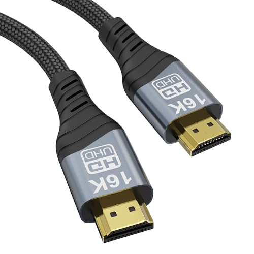CHENLENIC Cavo HDMI 16K 10K 8K, HDMI2.2 Cavo Ultra Alta Velocità 96 Gbps 16K@30 Hz 8K@60 Hz 4K@240 Hz, con HDCP 2.3 & HDR10 eARC compatibile con PS5/Xbox/Roku TV/PC Gamer/Blu-ray