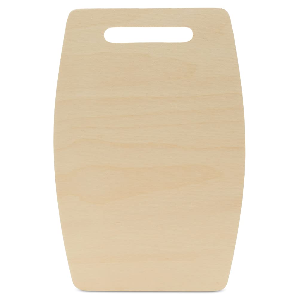 Wooden Cutting Board Shapes, 16" Wide Middle, Pack of 10 Wooden Cutting Boards by Woodpeckers, for Kitchen, Decor, and Charcuterie Boards