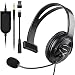 Joso Wired PS4 Gaming Chat Headset With Mic Volumn Control 3.5mm Online Live Game Gaming Headphone Earphone Headband with Mic Stereo for Sony Playstation 4 PS4 Slim, PS4 Pro Controller