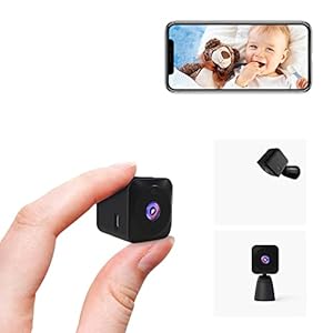 Mini Camera 4K HD Surveillance Camera Live Transmission Mobile Phone App for Indoor WiFi Video Surveillance with Battery Small WiFi Baby Monitor Security Camera Compact Pet Camera Motion Sensor Night