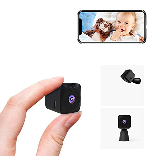 Telecamera Spia WiFi Nascosta 1080p HD, Con Rilevamento Movimento, Visione Notturna, Batteria 90 Min, App Gratuita, Supporto MicroSD 128GB