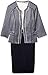 Sandra Darren Women's 2 Pc Denim Crepe 3/4 Sleeve Jacket Dress Set