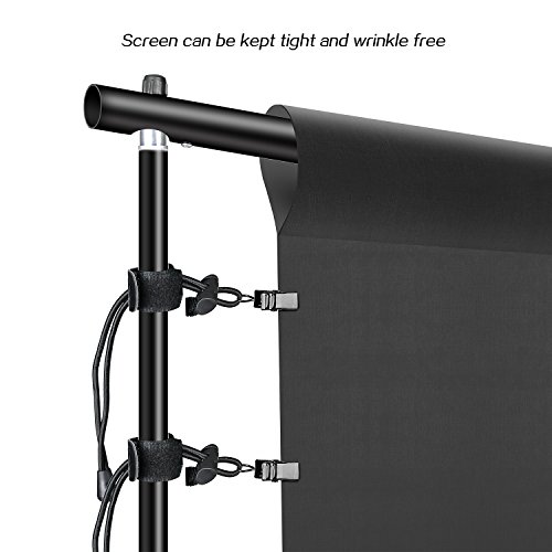 Hyj-Inc Photography Umbrella Continuous Lighting Kit,Muslin Backdrop Kit(White Black), Backdrop Clips Clamp,10Ft Photo Background Photography Stand System For Photo Video Studio Shooting #TOP4
