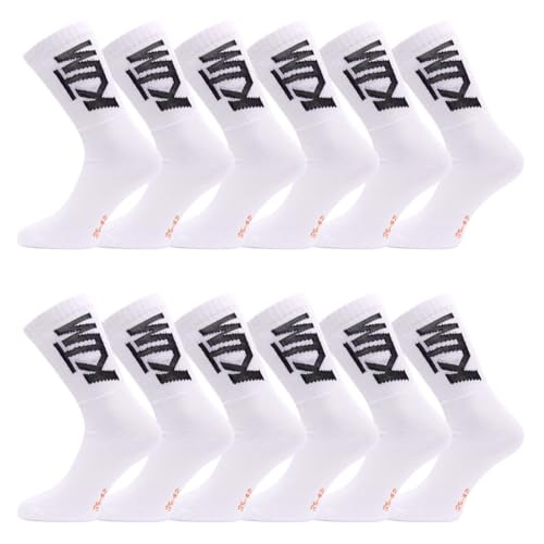 KTM Chaussette Homme lot de 12 chaussettes hautes anti-frottement en coton