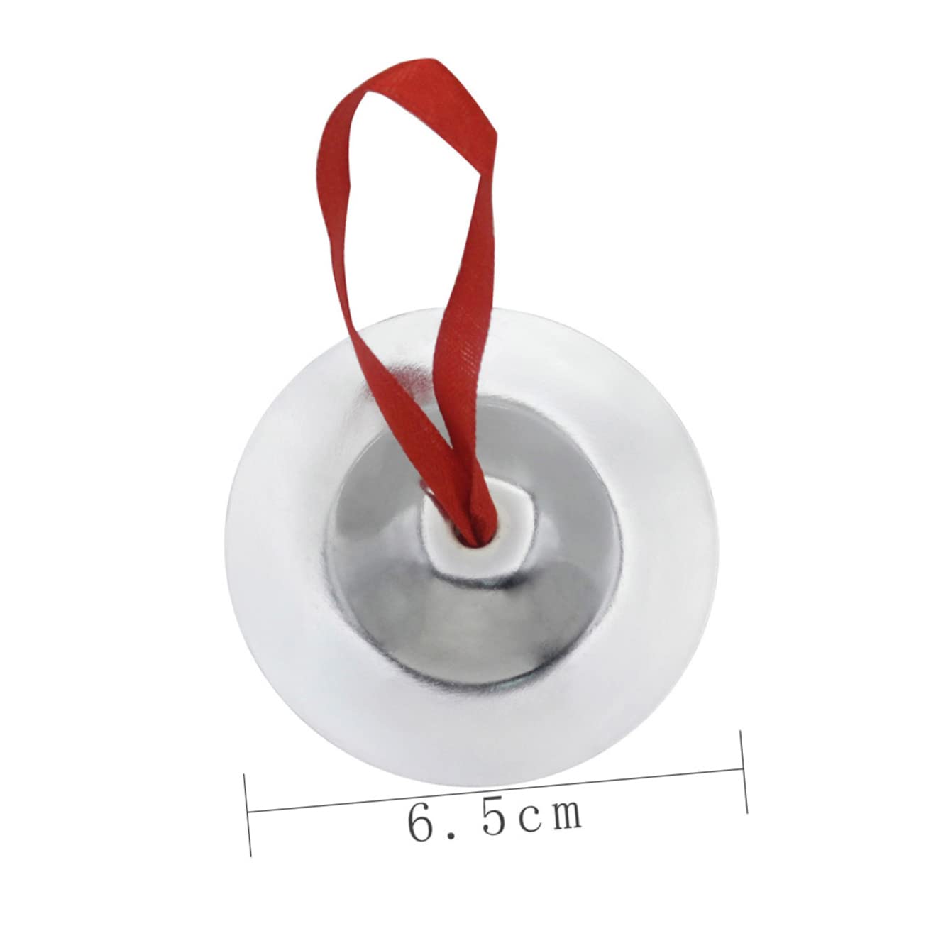 VANZACK 1 Pair Mini Finger Cymbals Durable Cymbals for Dancers Crisp Sound Easy to Carry for Evening Parties Silver Finish