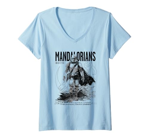 Mujer Mandalorian The Mandalorian Creed Camiseta Cuello V