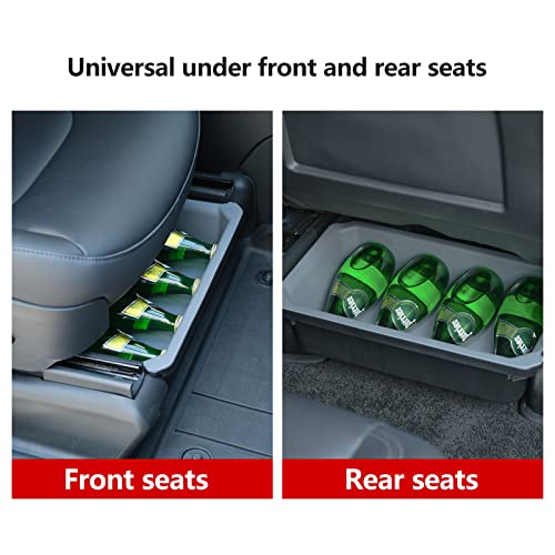 Jawjut Tesla Model Y Sitz Organizer TPE+ABS Doppelter verdeckter Organizer Tesla Model Y Zubehör