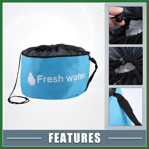 Image of Motoforti RV Sewer Hose Storage Bag Waterproof RV Hose Storage Bag RV Accessories Bag Camper Utility Bag Blue Long-Lasting