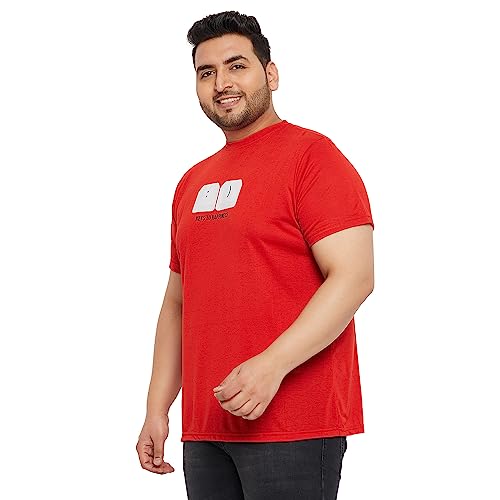 Image of Bigbanana Plus Size Men's Regular Fit Printed Round Neck Tshirt
