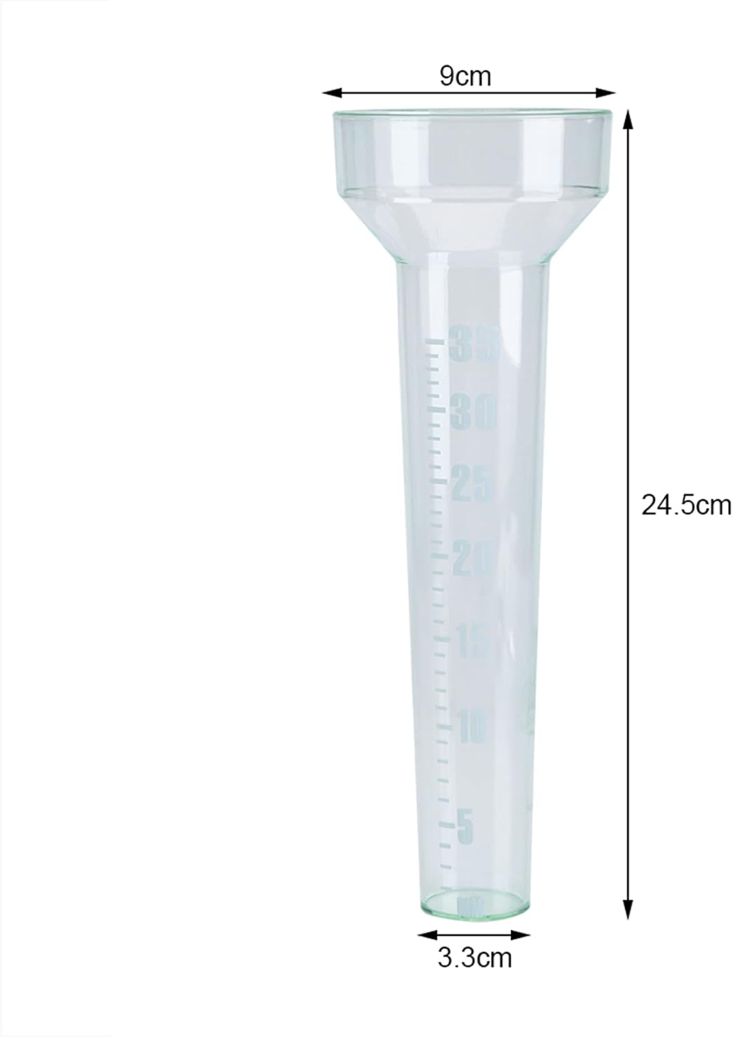 Gavigain Rain Gauge,Accurate Rain Gauge for Precise Weather Measurement Easy to Read and Durable Rainfall Gauge Monitor Rainfall Levels with Confidence for Home, Garden, Outdoor Use