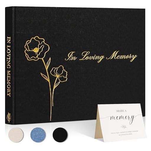 Lanpn Livre d´Or Des Funérailles, Livre de Condoléances, Funeral Guestbook - In Loving Memory, Libro de Invitados Visitas para Servicio Funerario, Carnet pour Les Funérailles Deuil, Negro | Ya disponible en tu tienda friki favorita! En mundofriki.es!