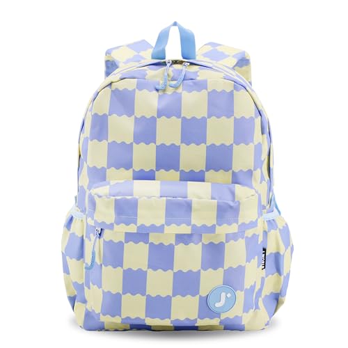 Image of J World Oz Middle School Backpack for Kids. Cute Laptop Bookbag for Girls Boys, Wiggle Blue
