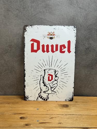 PLAK2L -Plaque Métal Vintage Décorative Duvel - 30x20cm