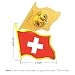 Switzerland Flag Lapel Pin - Enamel Metal National Badge | World Travel Souvenir Gifts for Men & Women | Country Flag Patriotic Brooch Bulk Pack of Pins for Hat, Tie, Clothes, Backpack (1pc)