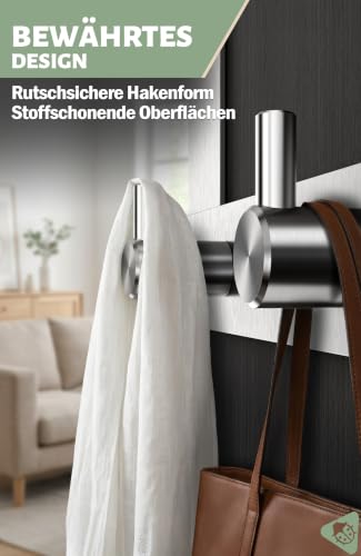 Menz Türgarderobe zum Einhängen - Silber – Ansicht 3
