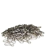 50pcs SIEWAY Lanyard Clips, Lanyard Hooks,1.26 in Premium Clasps Hooks Closures Snap Hooks Small for Crafts Lanyards Metal Key Chain Ring Making Jewelry Replacement Clips