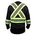 Black High Visibility Safety Shirt/Class 3 - Level 2 (XL)