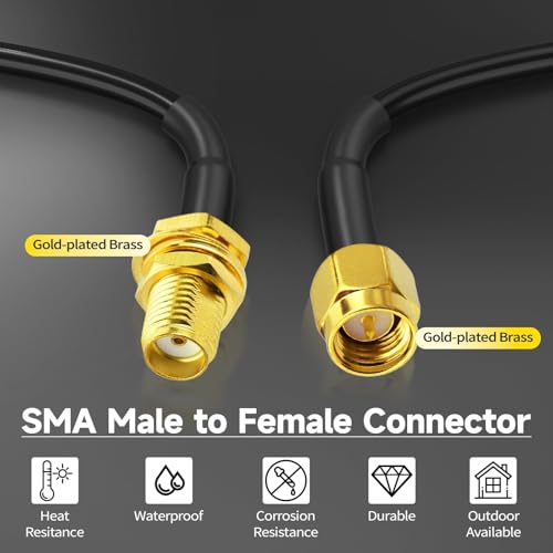 Cable SMA de 50 ohmios con conductores de alta conductividad para radio medidor 2