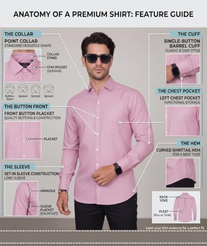 Image of Diverse Men's Stylish Poly Cotton Casual Shirt || Full Sleeve Button-Down Shirt with Single Pocket || Comfortable Breathable Fabric || Perfect for Casual Office and Outing Wear